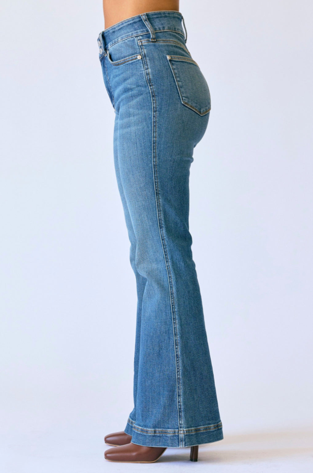 High Waist | Flare | Petite Tummy Control Jeans