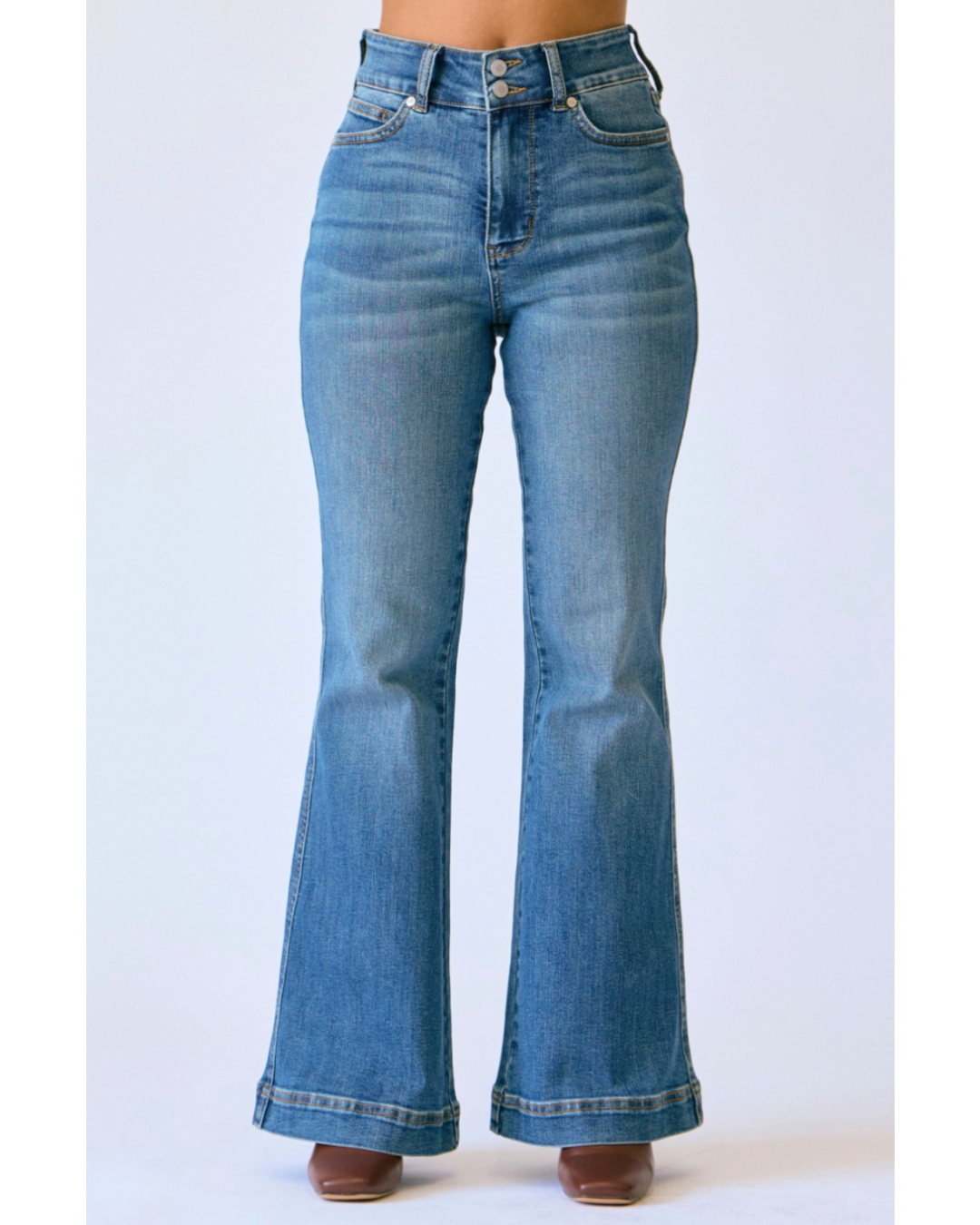 High Waist | Flare | Petite Tummy Control Jeans