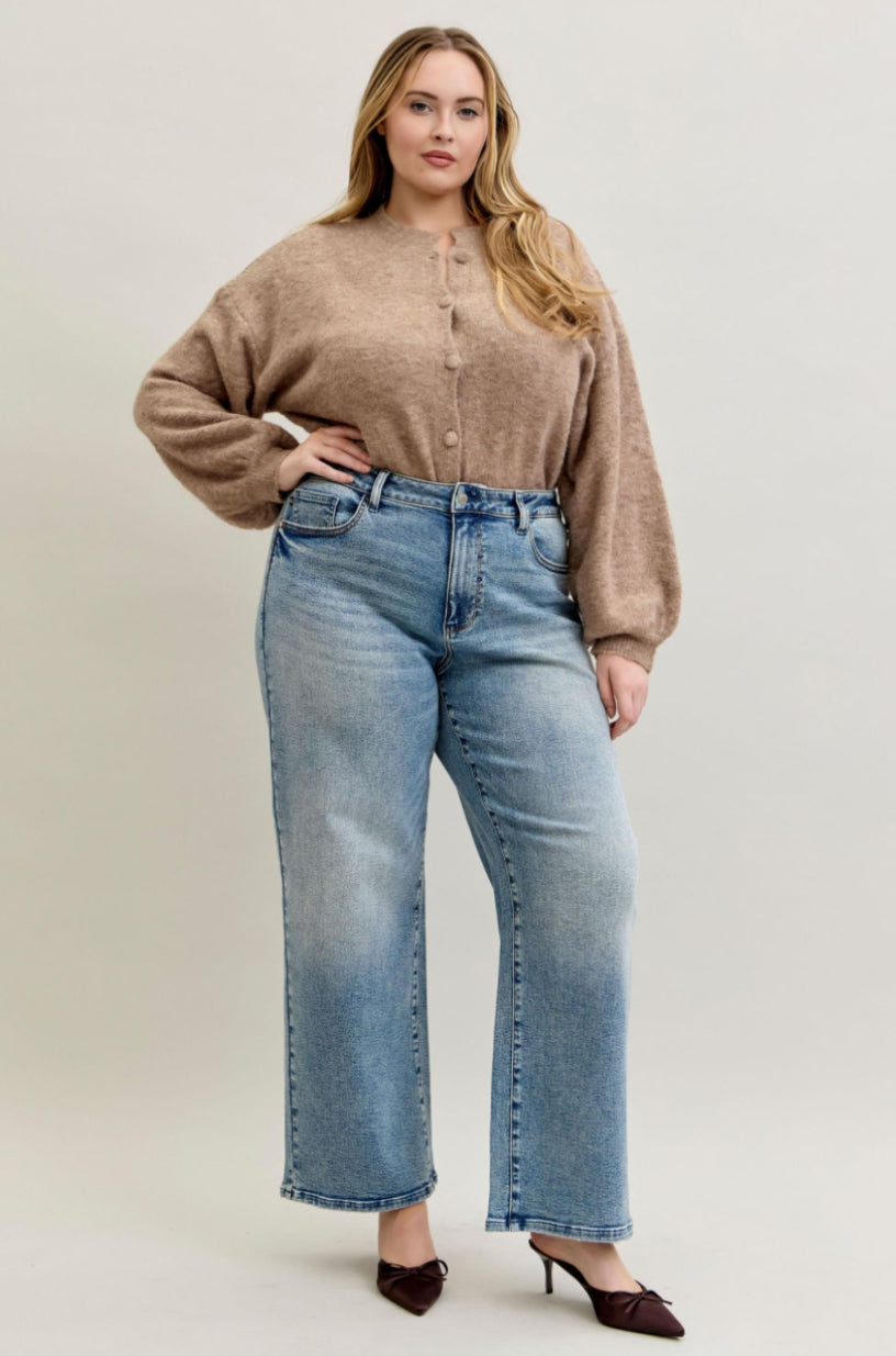 High Waist | Wilhemina | Light Vintage Wash Jeans