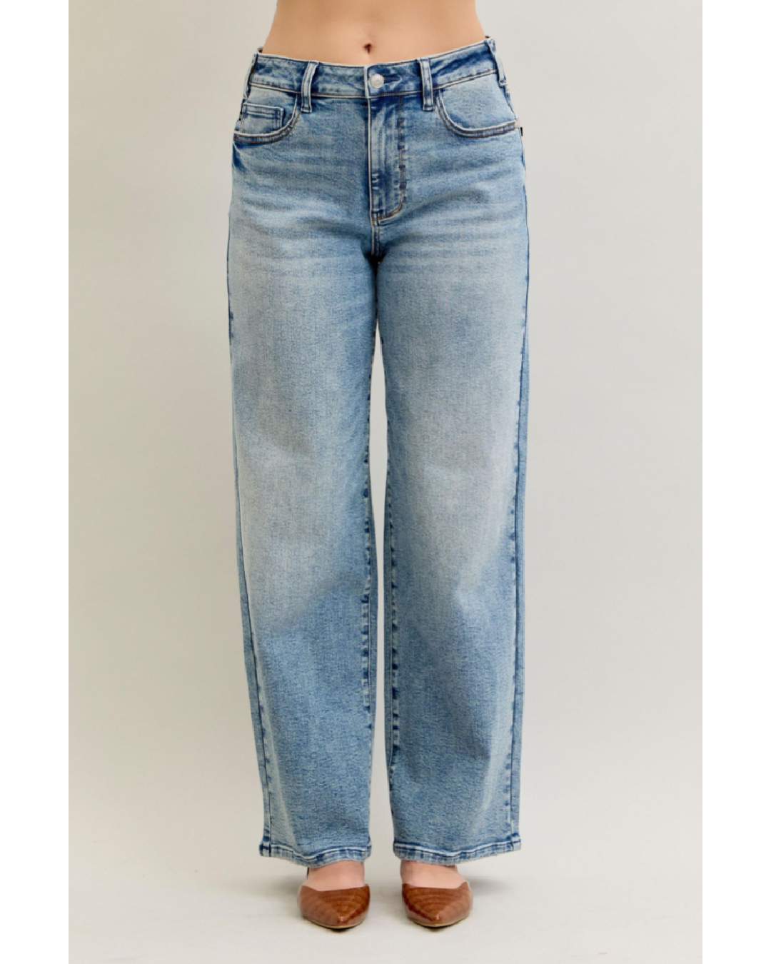 High Waist | Wilhemina | Light Vintage Wash Jeans
