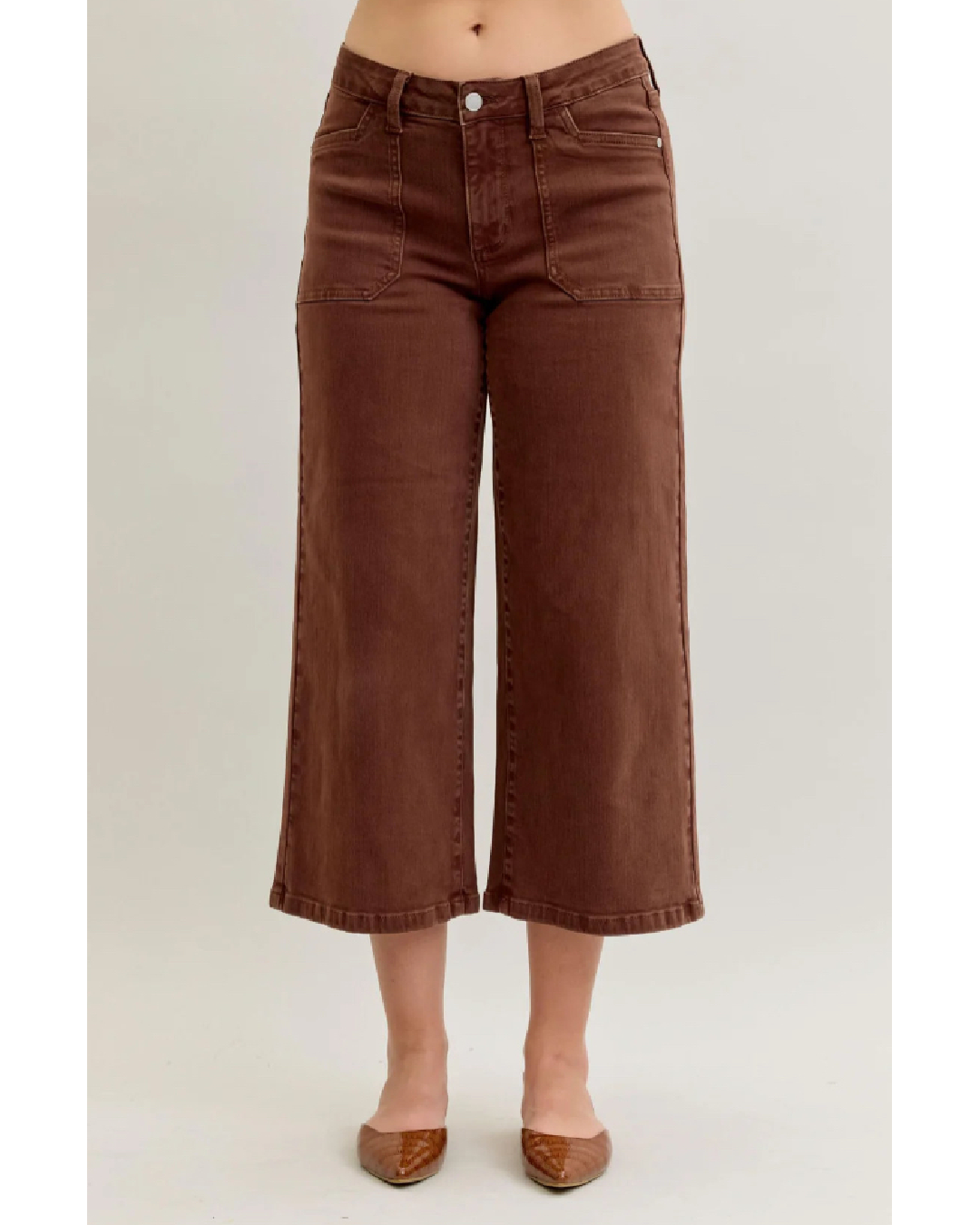 Mid-Rise | Wide Crop | Maple Pants