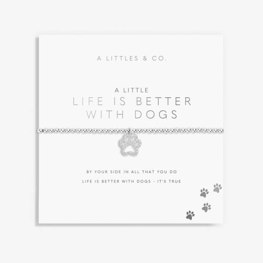 A Little ‘Life is Better With Dogs’ Bracelet