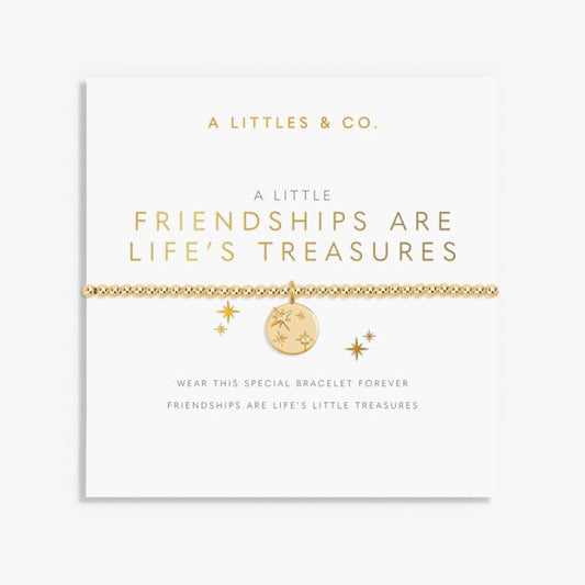 A Little ‘Friendships Are Life’s Treasures’ Bracelet