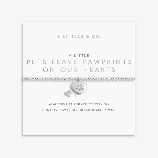 A Little ‘Pets Leave Pawprints On Our Hearts’ Bracelet