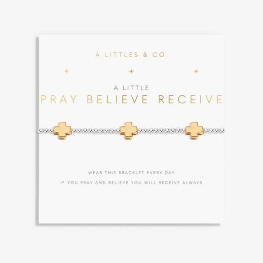 A Little ’Pray Believe Receive’ Bracelet