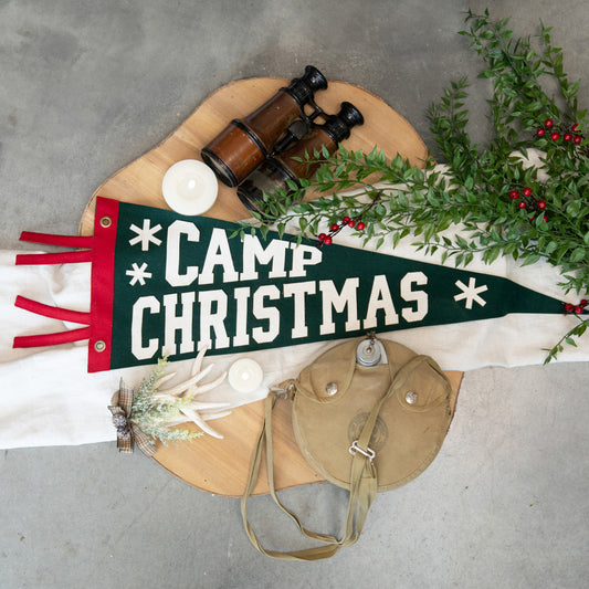 27” Camp Christmas Pennant