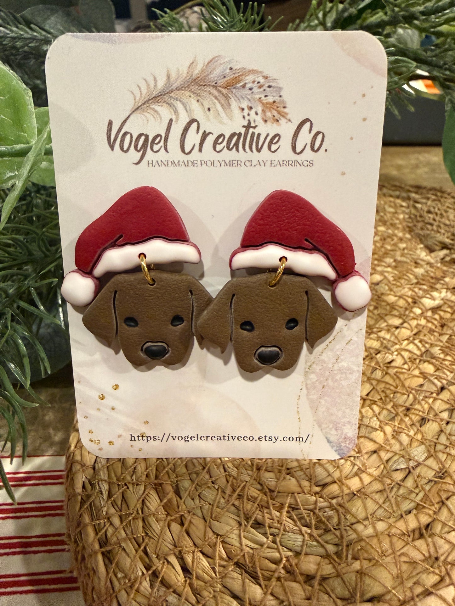 Polymer Clay Earrings | Christmas Labs
