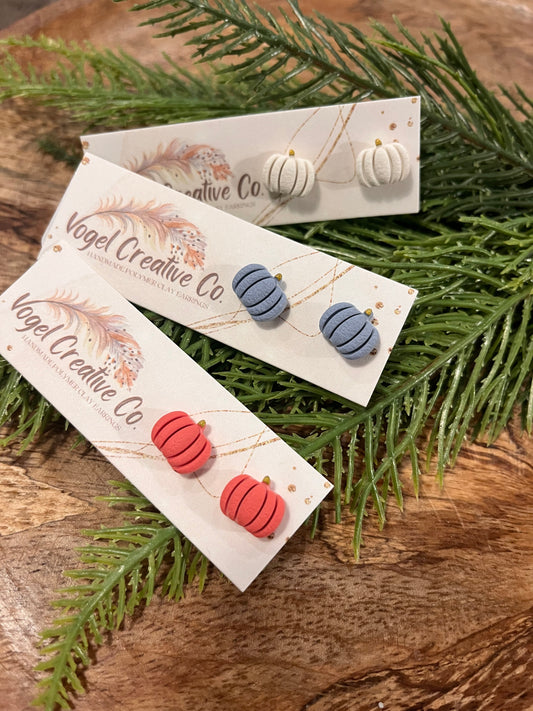 Polymer Clay Earrings | Pumpkins