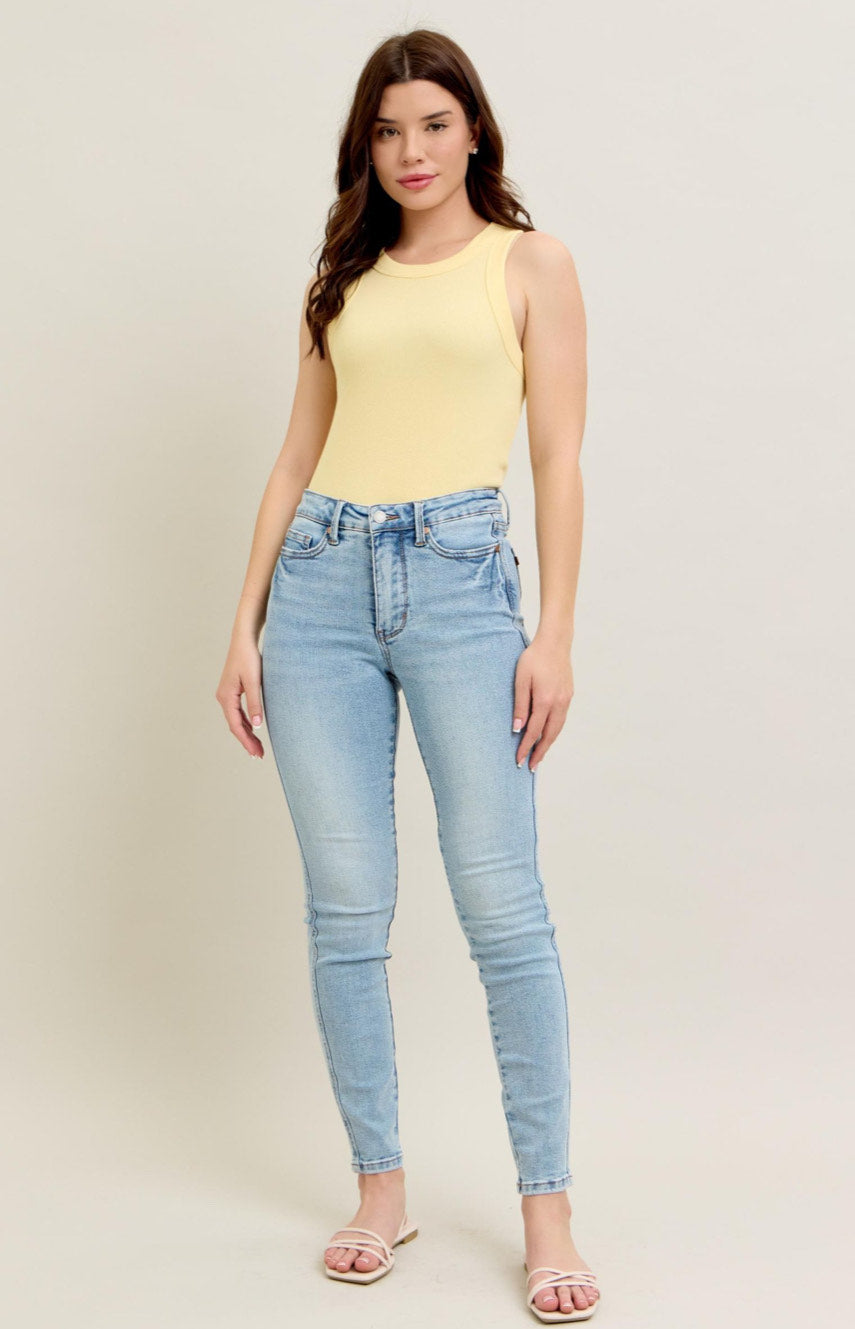 Mid Rise | Tummy Control | Vintage Wash | Skinny