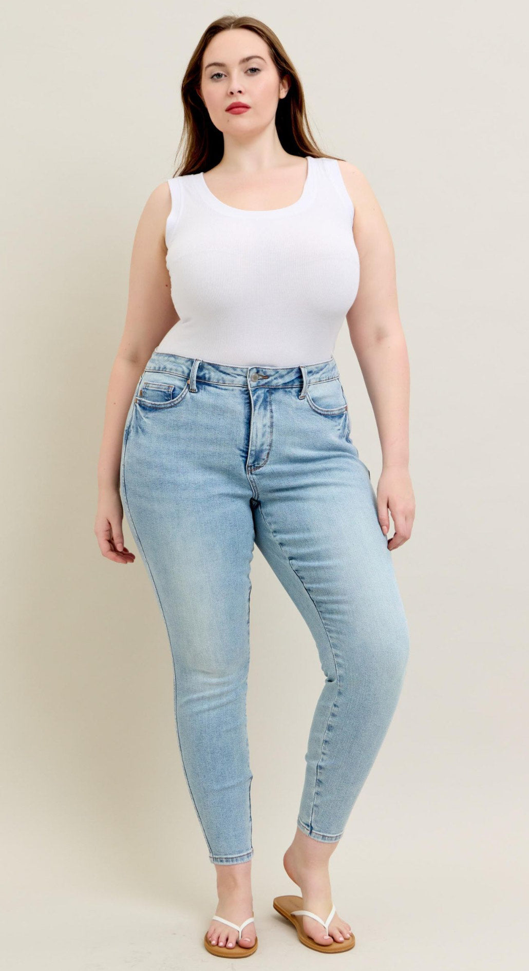 Mid Rise | Tummy Control | Vintage Wash | Skinny