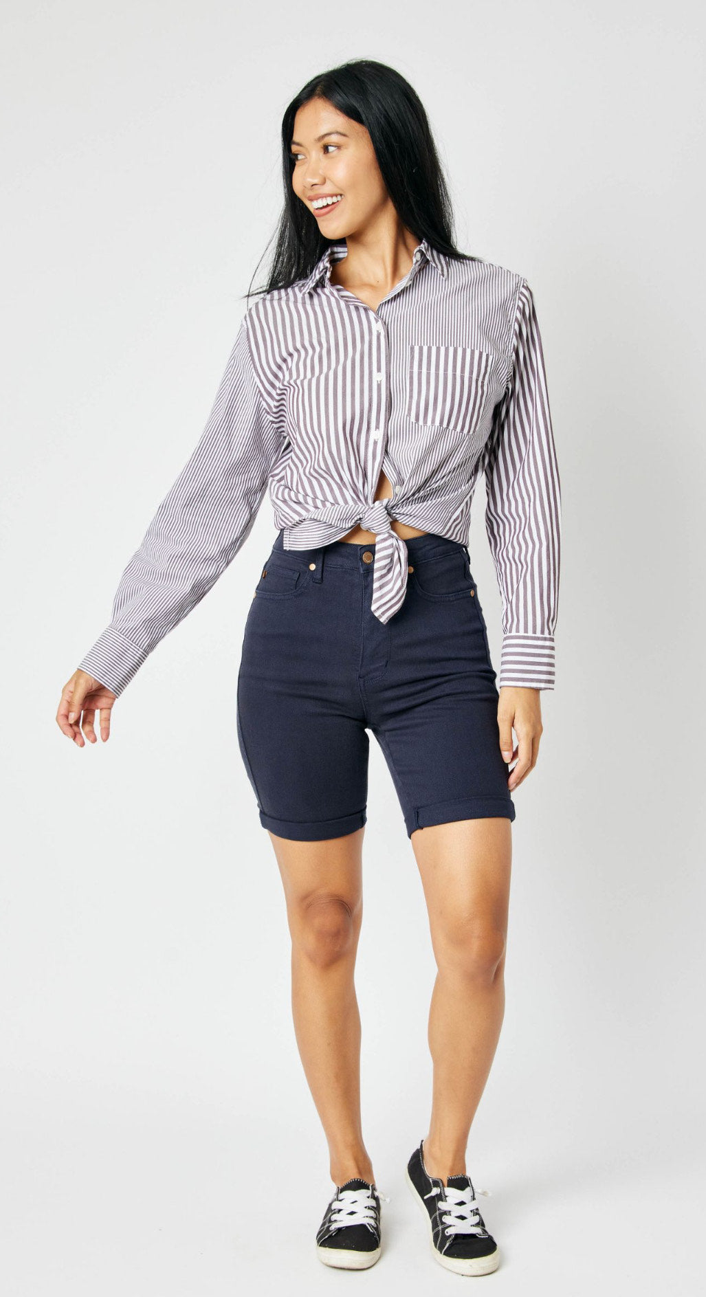 High Waist | Tummy Control Bermuda Shorts