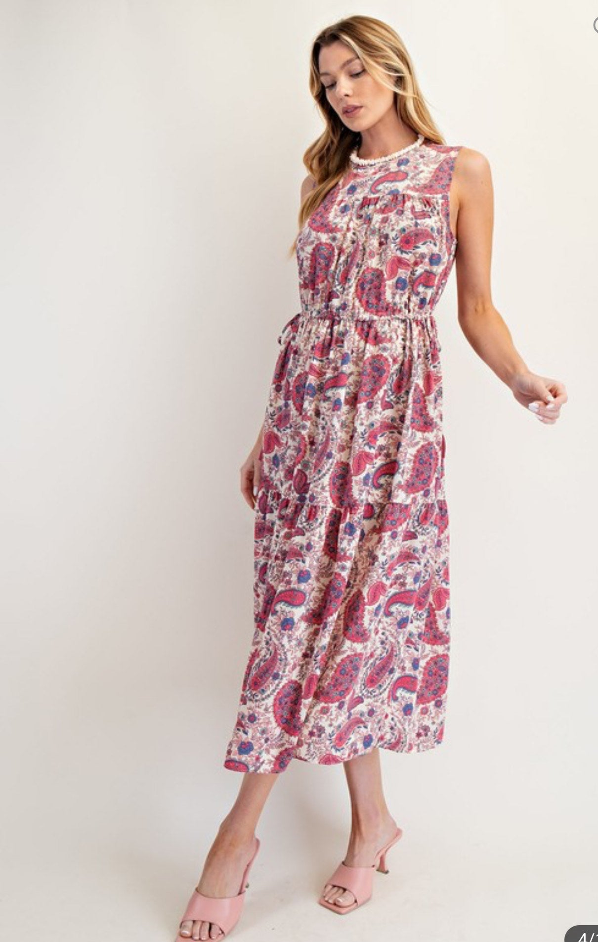 Paisley Print Dress