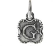 Crest Letter Charm