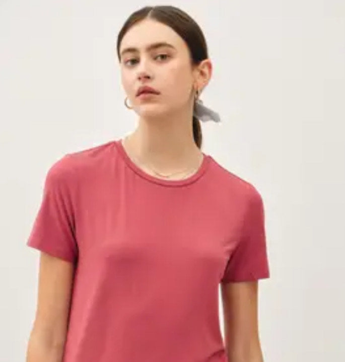 Bamboo Short Sleeve Tee | Poppy