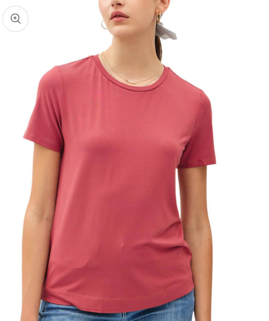 Bamboo Short Sleeve Tee | Poppy