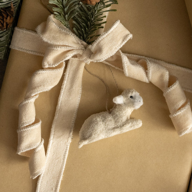 3.5" Resting Lamb Ornament
