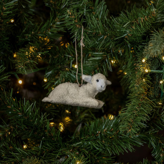 3.5" Resting Lamb Ornament