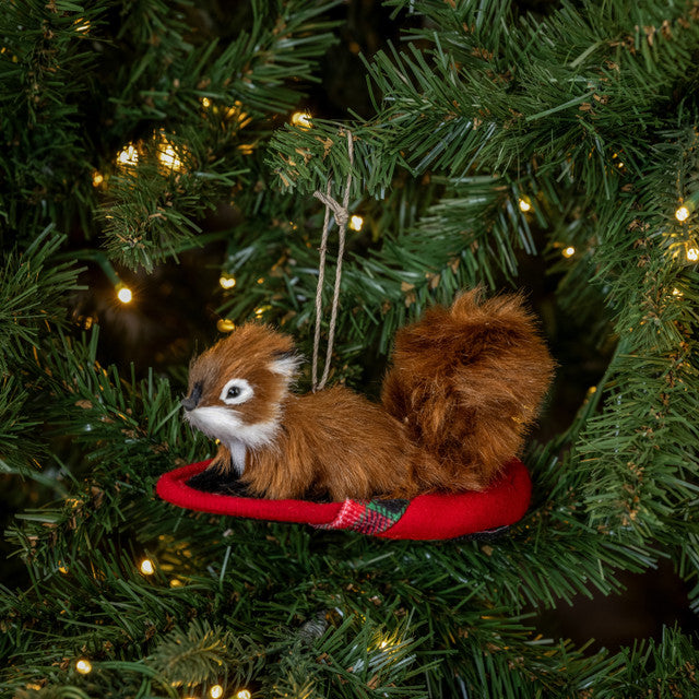 Squirrel In Slipper Ornament