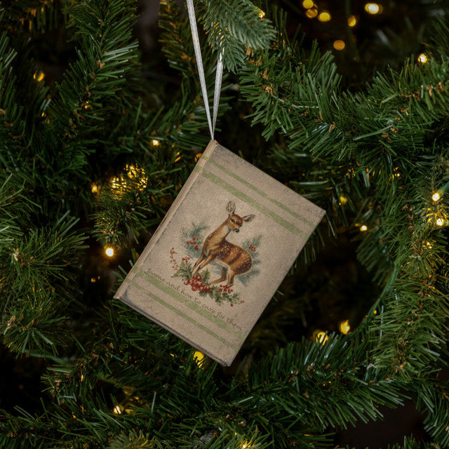 Fawns and How to Care for Them Journal Ornament
