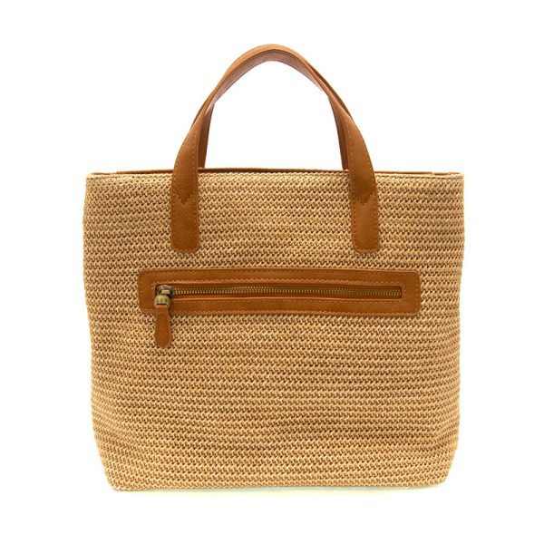 Lucy Large Straw Convertible Crossbody Tote