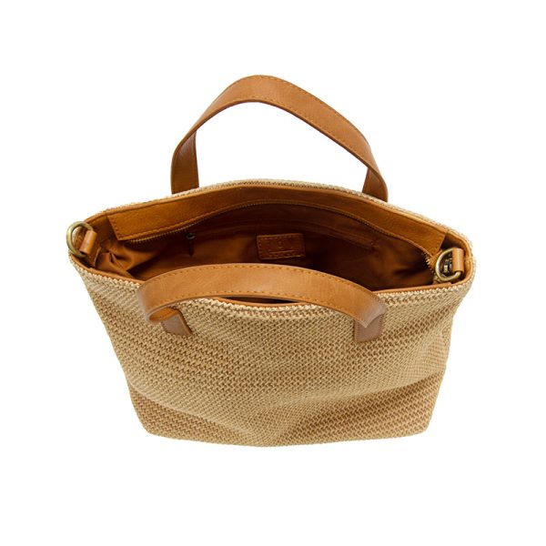 Lucy Large Straw Convertible Crossbody Tote