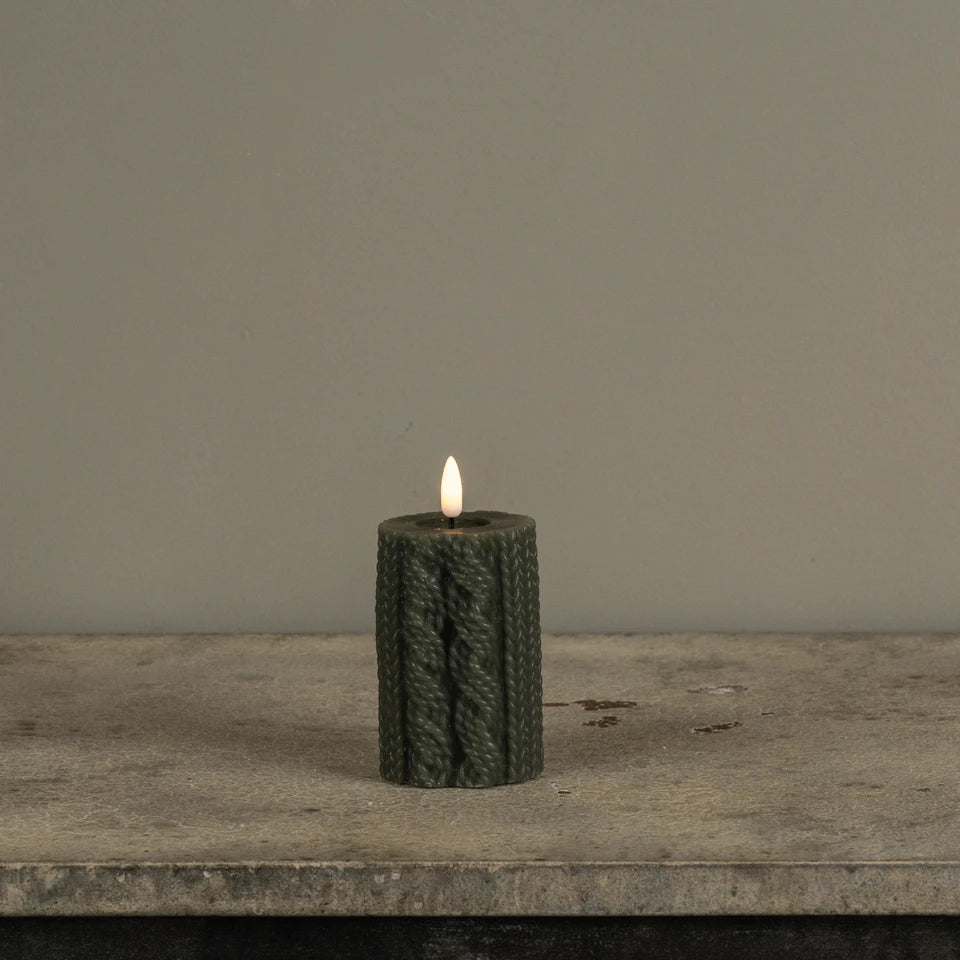 3D Flame Candle | 4" Green