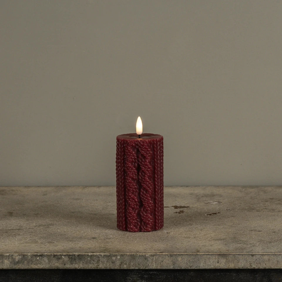 3D Flame Candle | 5" Red