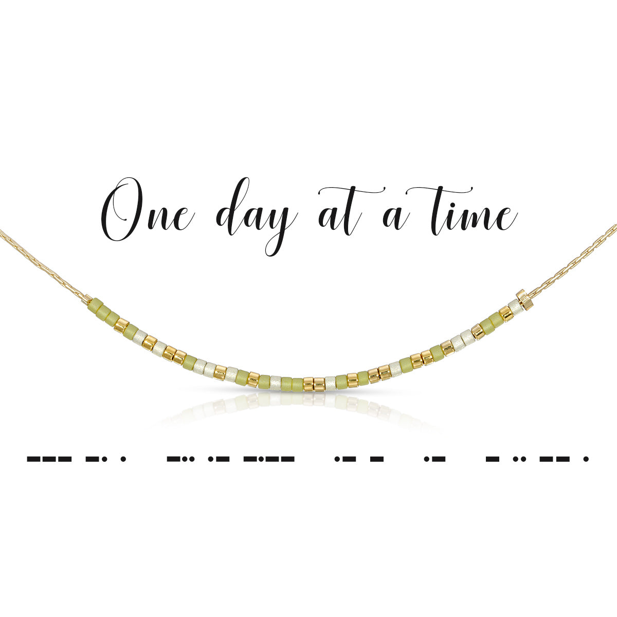 Morse Code Necklace | One Day at a Time