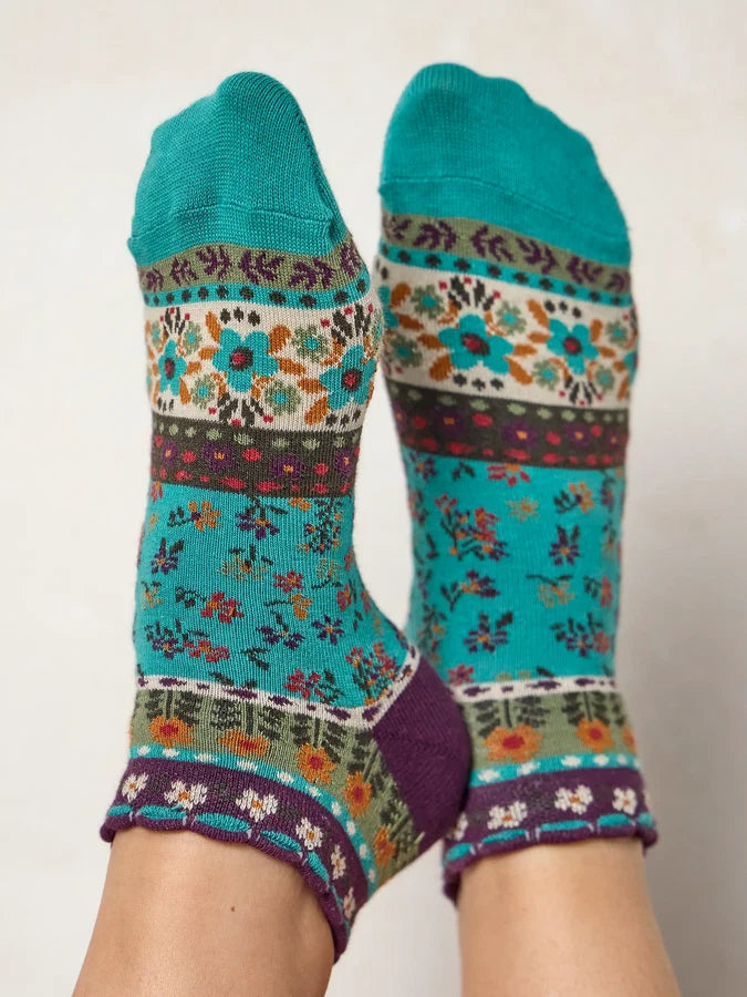 Boho Ankle Socks, Set of 3