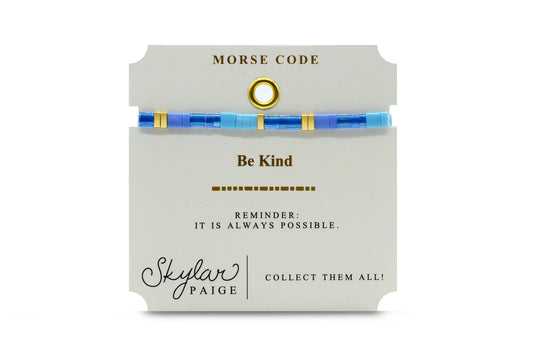Morse Code Bracelet | Be Kind