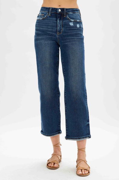 High Waist | Wide Leg | Distressed Jeans