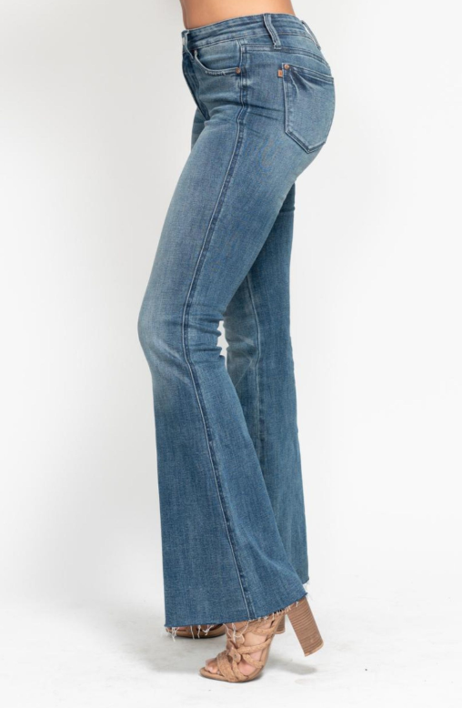 Mid Rise | Flare | Vintage Wash Jeans