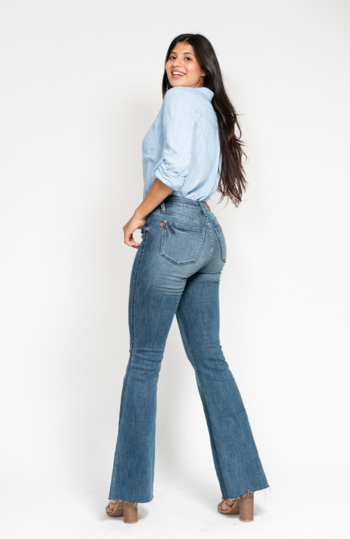 Mid Rise | Flare | Vintage Wash Jeans