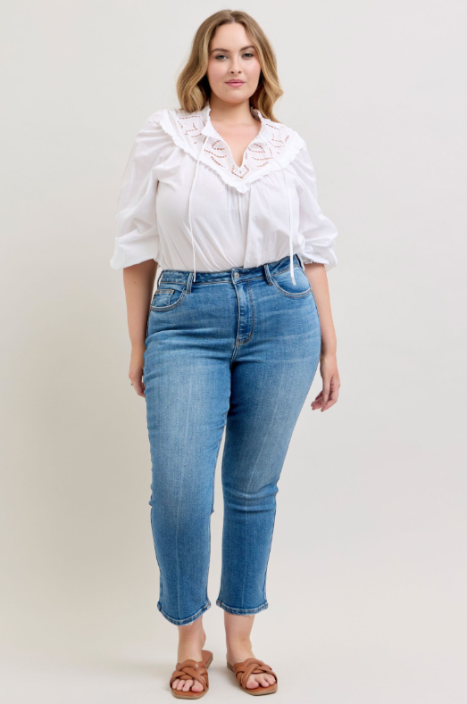High Waist | Straight | Ankle Jeans