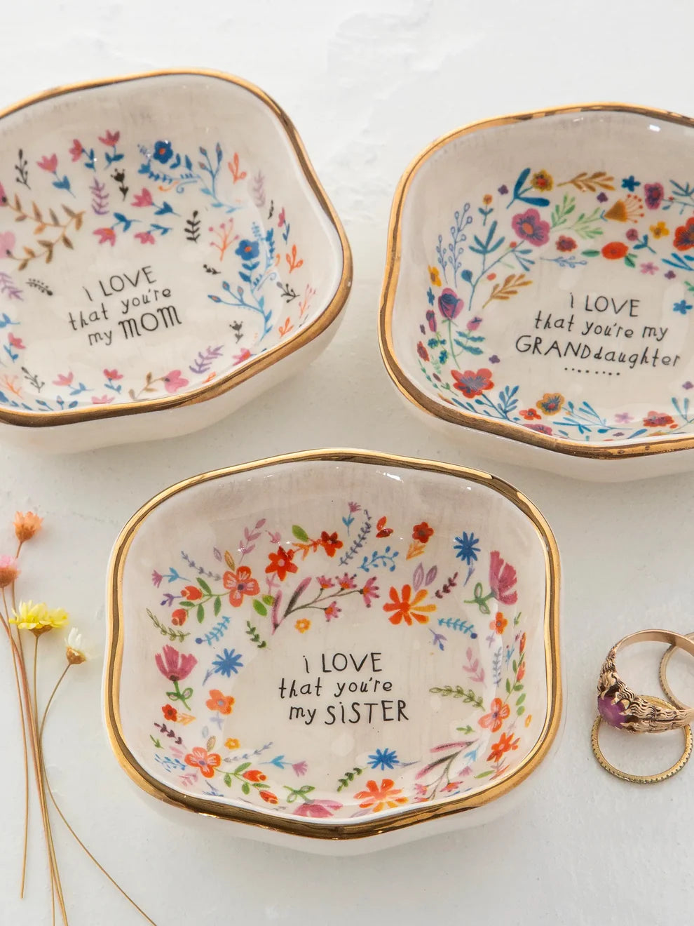Antiqued Trinket Bowl | Mom