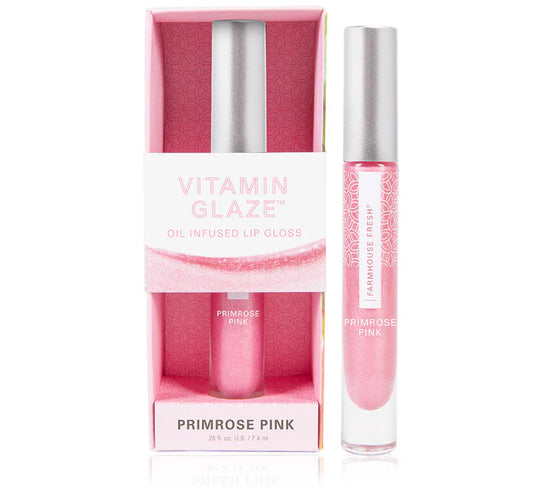 Vitamin Glaze® Oil-Infused Lip Gloss | Primrose Pink