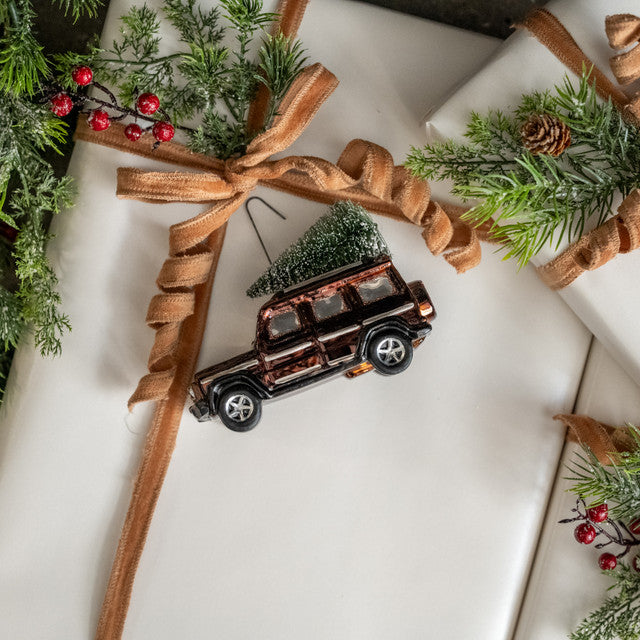 Brown SUV Tree Ornament