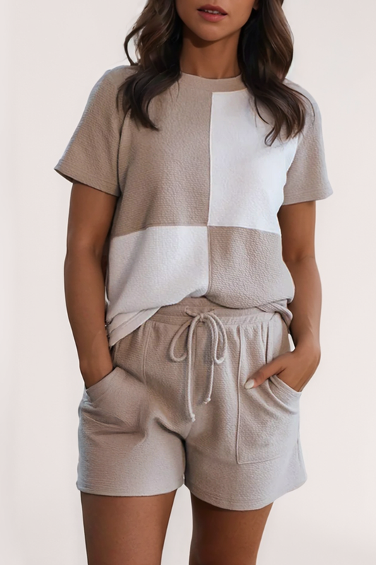 Textured Colorblock Set