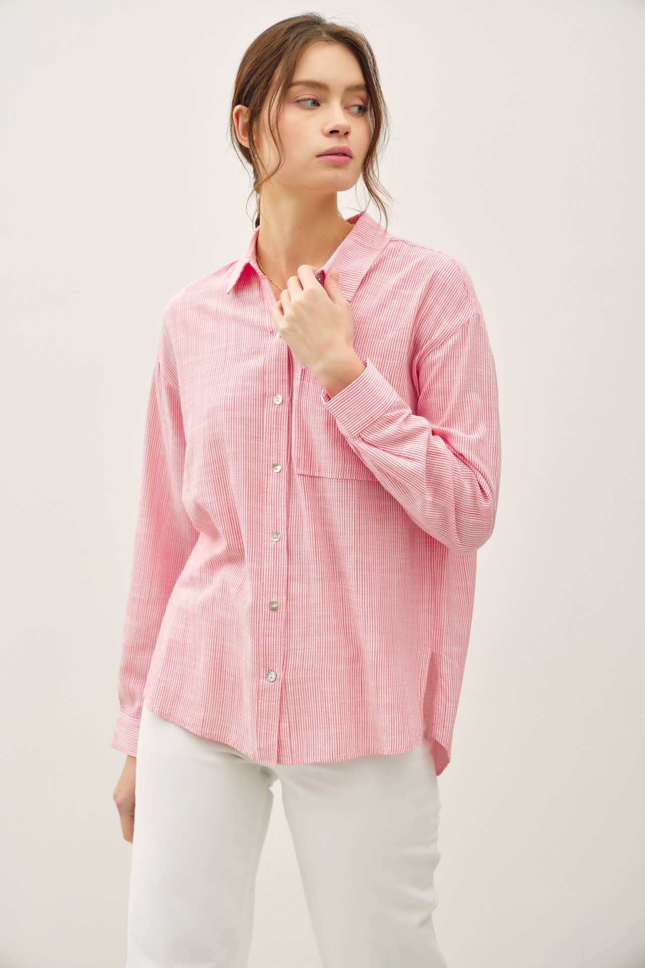 Pinstripe Button Down