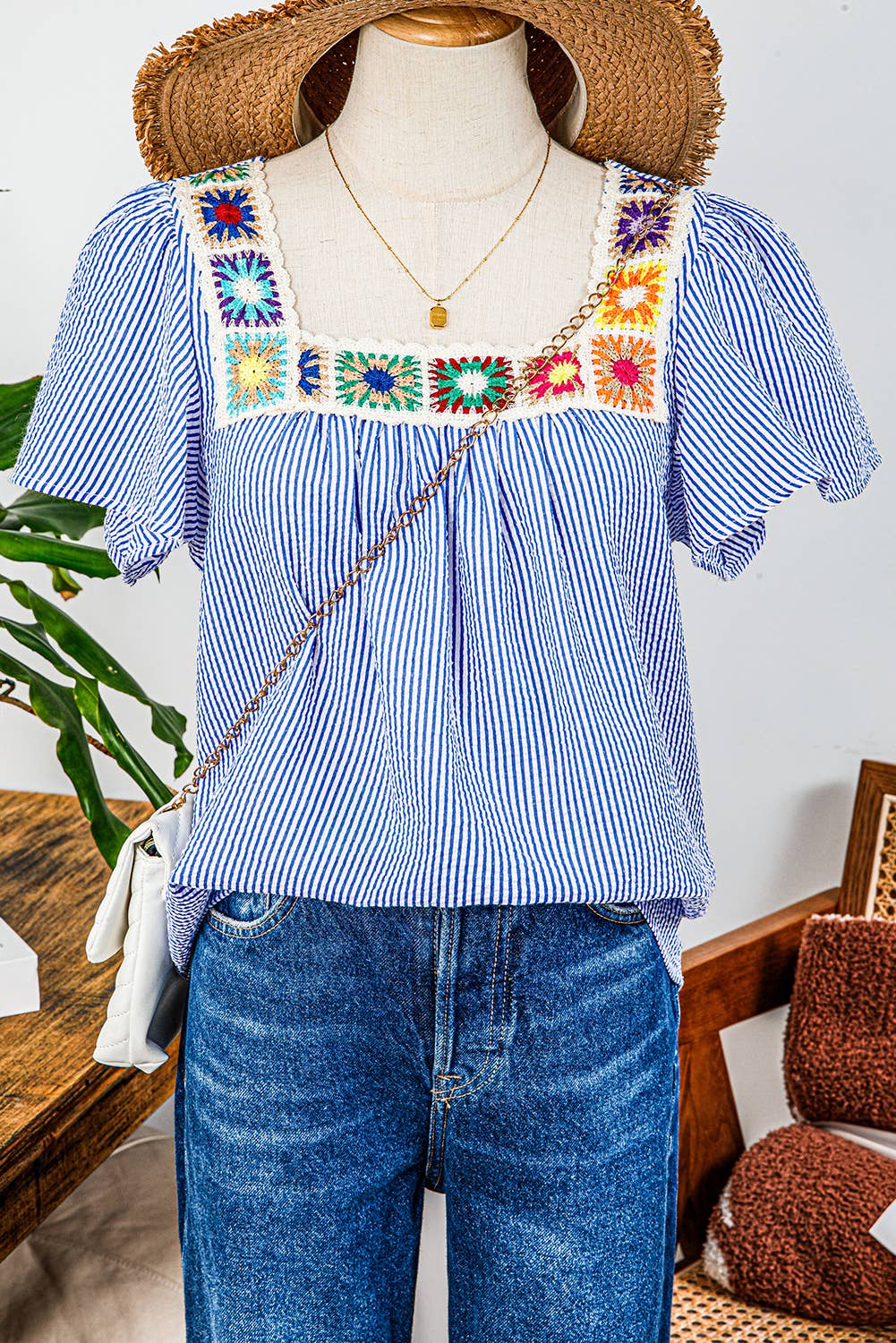 Striped Boho Blouse