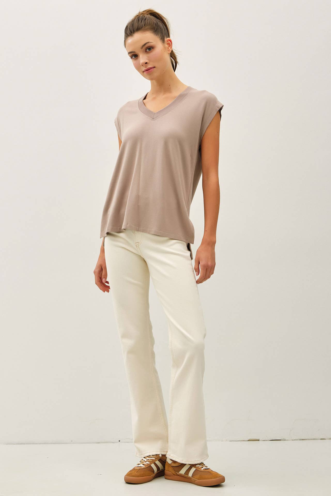 V-Neck Dolman Sleeve Top