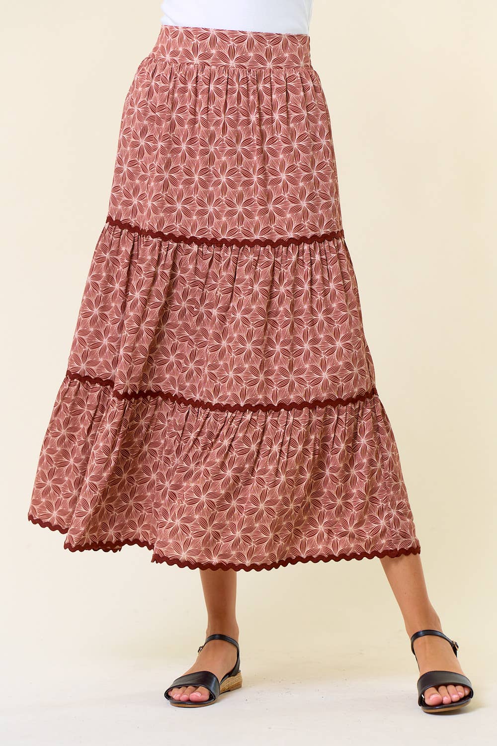 Tiered Maxi Skirt