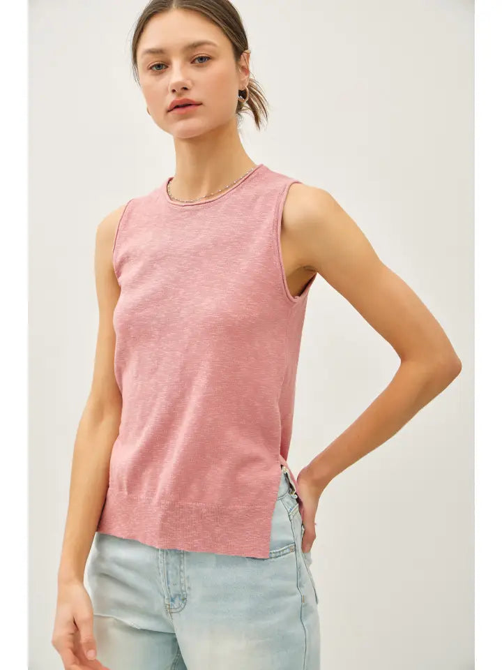 Raw Seam Knit Tank