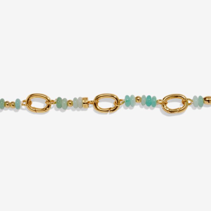 Charm Bar | 3 Charm Clasps Beaded Blue Bracelet