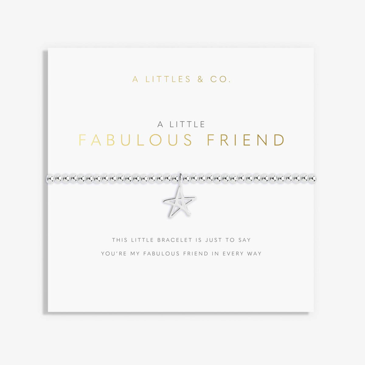 A Little 'Fabulous Friend' Bracelet