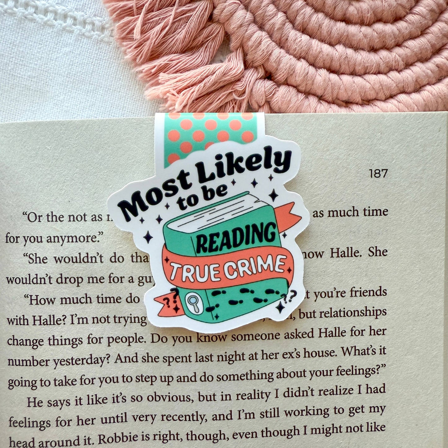 Magnetic Bookmark | True Crime