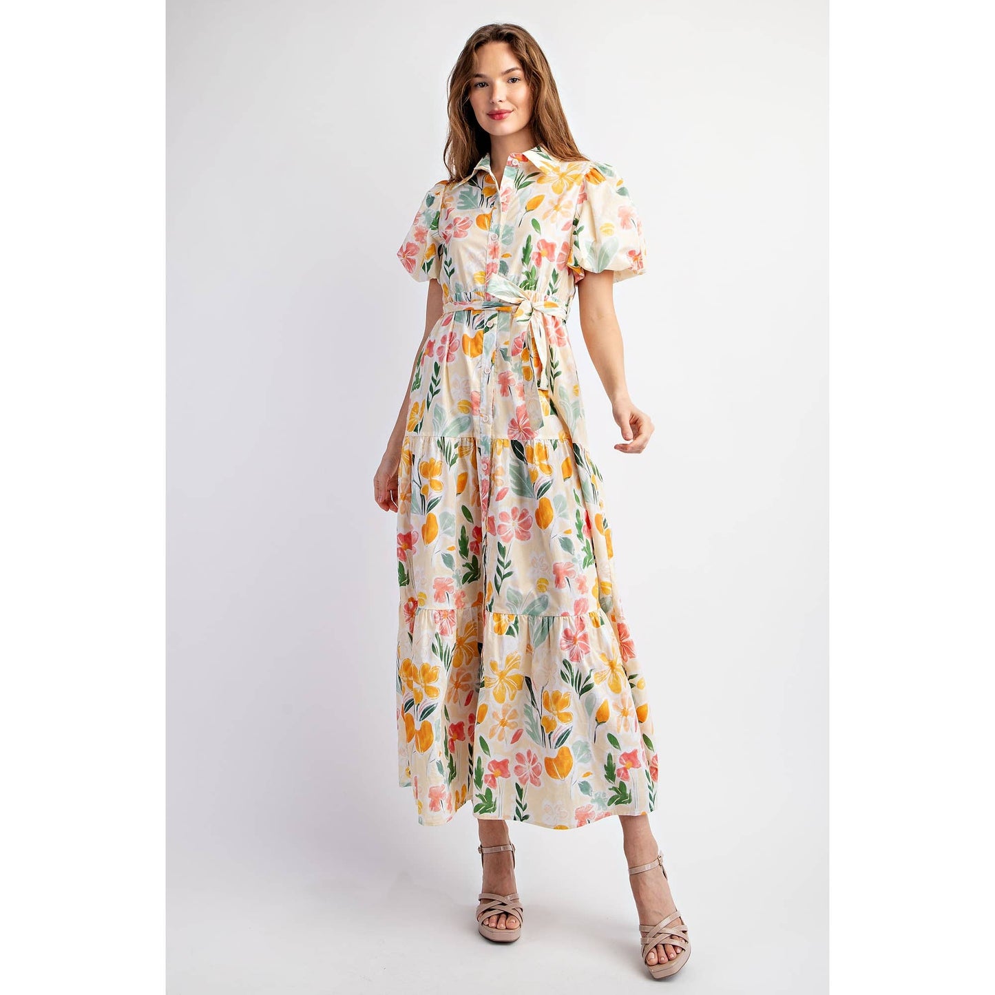 Floral Tiered Maxi Dress
