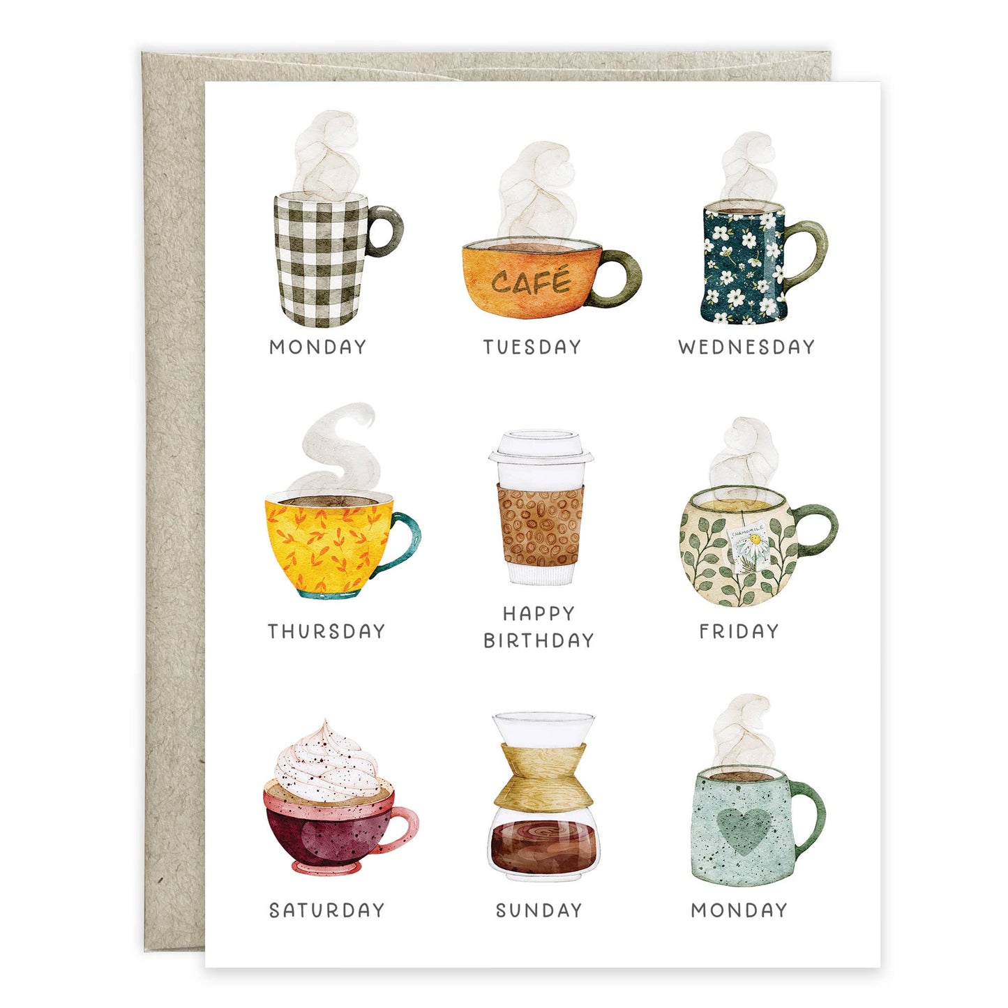 Birthday Greeting Card | Coffee Lover
