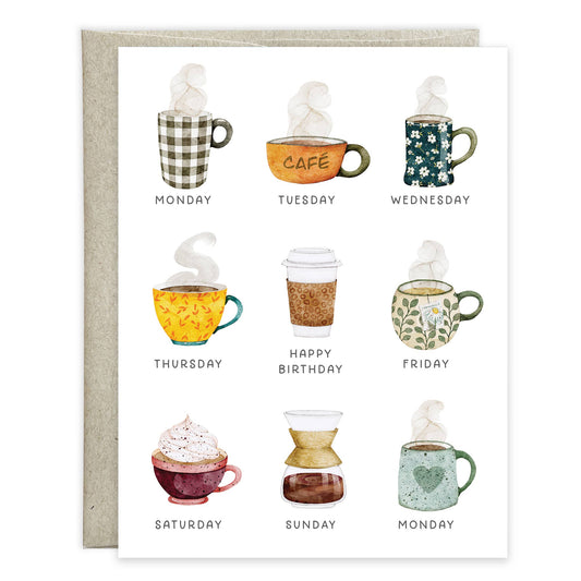Birthday Greeting Card | Coffee Lover