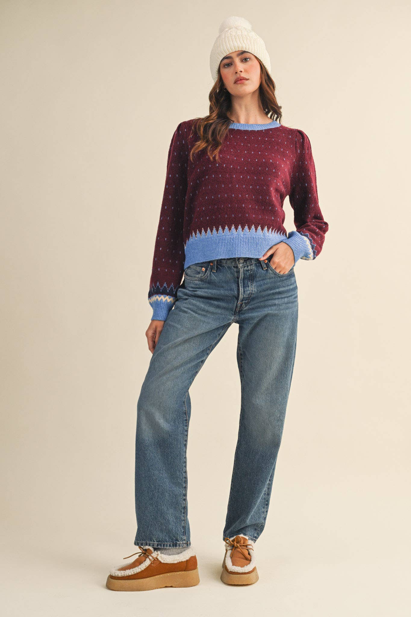 Geometric Knit Sweater